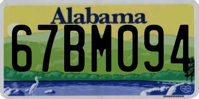 AL license plate 67BM094