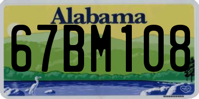 AL license plate 67BM108