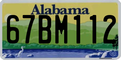 AL license plate 67BM112