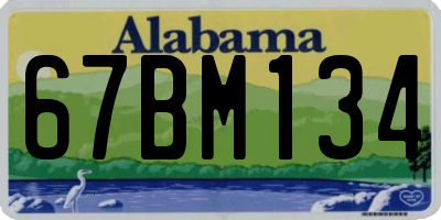 AL license plate 67BM134