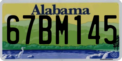 AL license plate 67BM145
