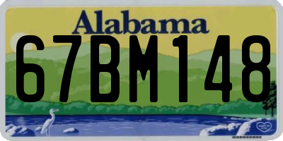 AL license plate 67BM148