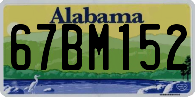 AL license plate 67BM152