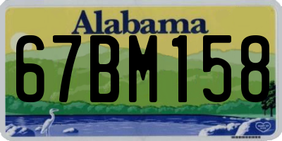 AL license plate 67BM158