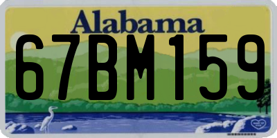 AL license plate 67BM159