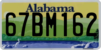 AL license plate 67BM162