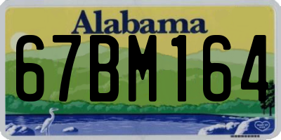 AL license plate 67BM164