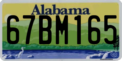 AL license plate 67BM165