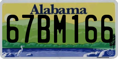 AL license plate 67BM166