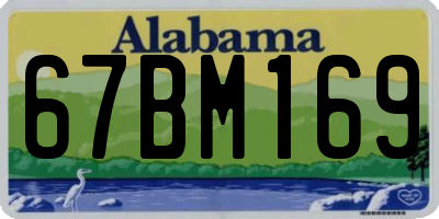 AL license plate 67BM169
