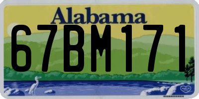 AL license plate 67BM171