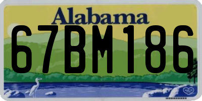 AL license plate 67BM186