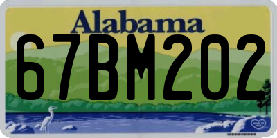 AL license plate 67BM202