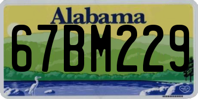 AL license plate 67BM229