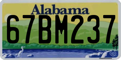 AL license plate 67BM237