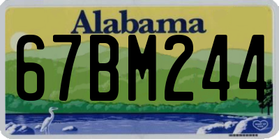 AL license plate 67BM244