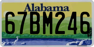 AL license plate 67BM246