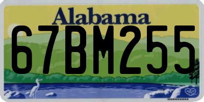 AL license plate 67BM255