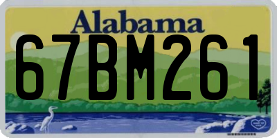 AL license plate 67BM261