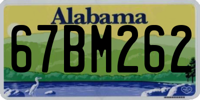 AL license plate 67BM262