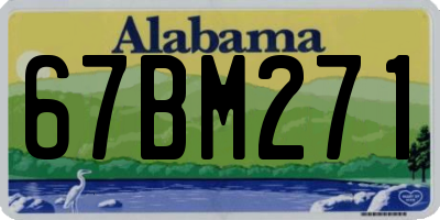 AL license plate 67BM271