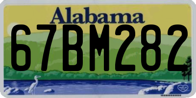 AL license plate 67BM282