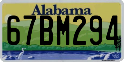 AL license plate 67BM294