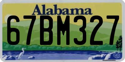 AL license plate 67BM327