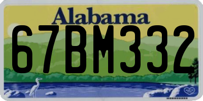 AL license plate 67BM332