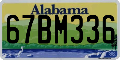 AL license plate 67BM336