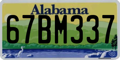 AL license plate 67BM337