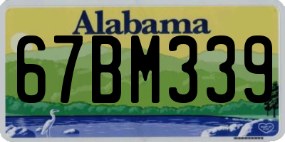 AL license plate 67BM339