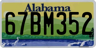 AL license plate 67BM352