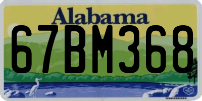 AL license plate 67BM368