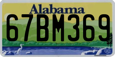 AL license plate 67BM369