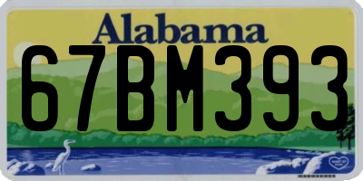 AL license plate 67BM393