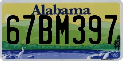 AL license plate 67BM397