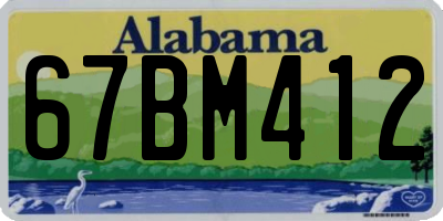AL license plate 67BM412