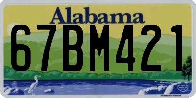 AL license plate 67BM421