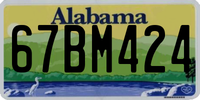 AL license plate 67BM424