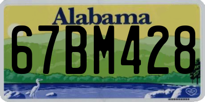 AL license plate 67BM428