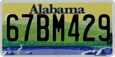 AL license plate 67BM429