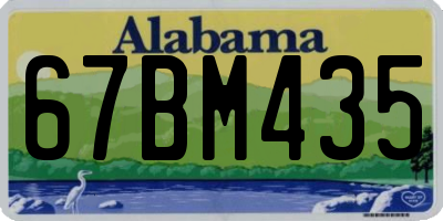 AL license plate 67BM435