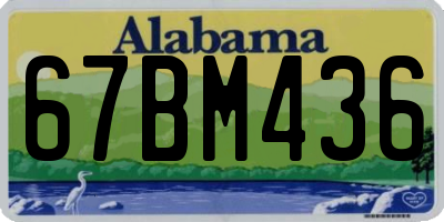 AL license plate 67BM436