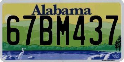 AL license plate 67BM437