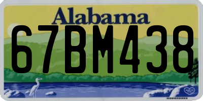 AL license plate 67BM438