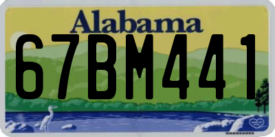 AL license plate 67BM441