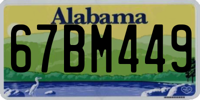 AL license plate 67BM449