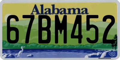 AL license plate 67BM452