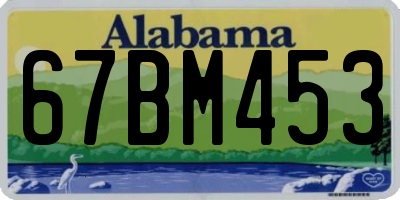 AL license plate 67BM453
